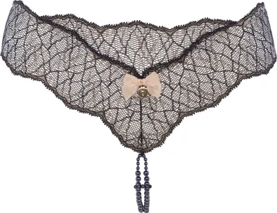 Produktbild von Bracli Sydney Collection String Schwarz Spitze Doppelreihige Perlenkette Black