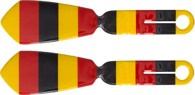 Produktbild von Kofferanhänger Deutschland Krawatte 2er Set Namensschild für Koffer Gepäckanhänger mit Adressfeld reißfester Kunststoff für Reisetasche und Trolley