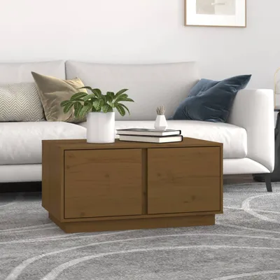 Immagine prodotto di Maison Exclusive - Tavolino da salotto marrone miele 80x50x40 cm in legno massello di pino