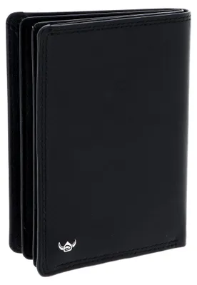 Produktbild von Leder Polo RFID Protect Ausweisetui mit Scheinfach 4476 Schwarz