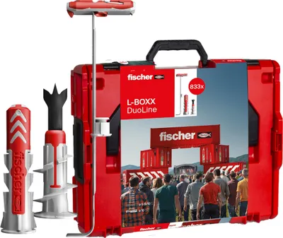 Produktbild von Fischer L-BOXX, Rund, 400 x DuoPower 6 x 30, 80 x DuoPower 6 x 50, 170 x DuoPower 8 x 40, 45 x DuoPower 8 x 65, 50 x..., 833 Stück(e)