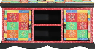 Imagen del producto de vidaXL: Muebles para televisión de 100 x 35 x 50 cm, varios colores, madera maciza de mango