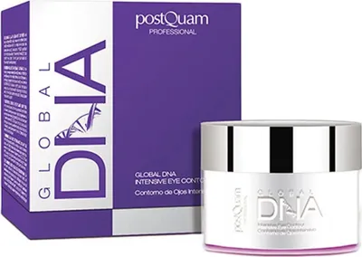 Obrázok produktu pre PostQuam Global Dna Intensive, Očný krém, Ženy, Univerzálna pleť, Proti starnutiu, Hydratačný, regeneračné, Kyselina hyalurónová, Nádoba