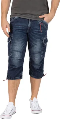 Produktbild von Timezone Herren Jeansshorts Loose Miles 33913-W30, 33913-W31, 33913-W32, 33913-W33, 33913-W34, 33913-W36, 33913-W38, 33913-W40 TZO-25-10009-00-3444 rough navy wash W31