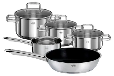 Produktbild von Kochtopf-Set - 5-teilig - Edelstahl 18/10 - inklusive Deckel