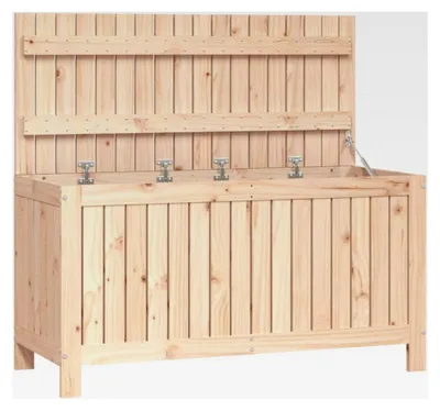 Produktbild von Gartentruhe aus massivem Kiefernholz 115 x 49 x 60 cm