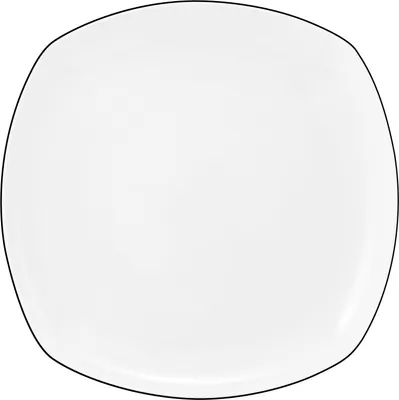 Produktbild von Seltmann Weiden Speiseteller Lido Black Line Weiß Eckig (26cm)