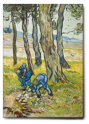 Zdjęcie produktu dla Giallobus - Kopacze - Vincent Van Gogh - 70D x 100S cm - Obraz - Standaard frame canvas