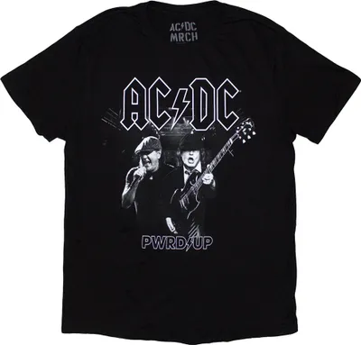 Image de AC/DC - "PWRD-UP B&W Photo EU Tour '24" T-shirt Homme/Femme Unie RO12110 (3XL) (Noir)