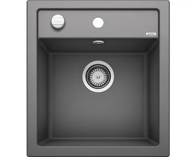 Produktbild von BLANCO 518846, Aluminium, Grau, 1 Becken, 395 x 350 mm, 19 cm, 465 mm, 510 mm