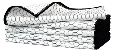 Produktbild von Mikrofaser Trockentücher 5 Stück Streifenfrei für Auto & Haushalt 30x30 cm