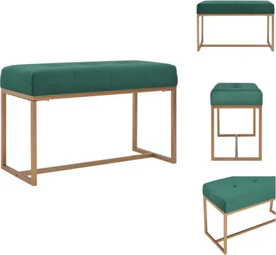Immagine prodotto di vidaXL Panca 80 cm in velluto verde - Panche per il corridoio e per la sala