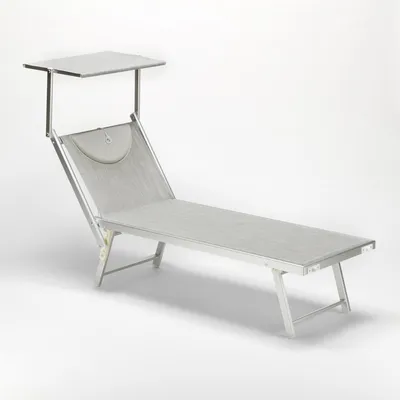 Produktbild von ProduceShop Santorini, Aluminium, Grau, Stoff, Liegen, TEXTILENE, Aluminium, Eloxierte Beschichtung