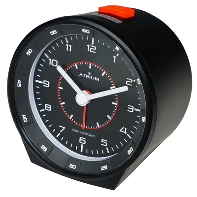 Produktbild von ATRIUM Wecker Analog Quarz Funkwecker A960-7 Nachtlicht Snooze schwarz