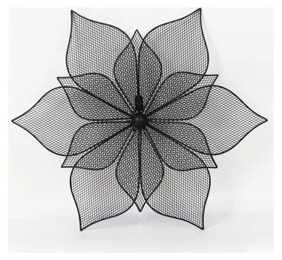 Blumenfigur 49 cm aus Metall – Dekoration für Zuhause