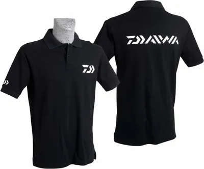 Zdjęcie produktu dla Daiwa koszulka polo z krótkim rękawem czarna XL męska czarna XL