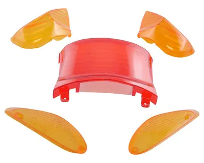 Produktbild von Rücklicht glas + 4x Blinkerglas für Baotian BT49QT-9 4T Sprint 50 China Roller