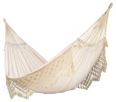 Produktbild von LA SIESTA Bossanova, Hängende Hängematte, 200 kg, Baumwolle, Champagner, Maschinenwäsche, 30 °C