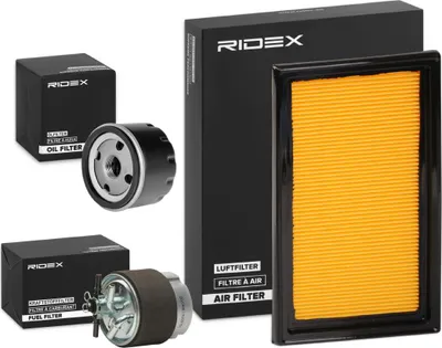 Produktbild von RIDEX Filterset Inspektionspaket Filtersatz für NISSAN Qashqai / Qashqai +2 I (J10, NJ10)