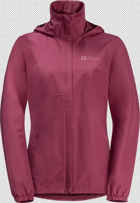 Produktbild von Jack Wolfskin Stormy Point Regenmantel Damen Bordeaux - Größe XXL