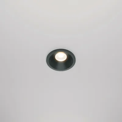 Image de Maytoni Zoom LED Downlight, Luminaire encastré 6W noir IP65 90Ra Ø6mm blanc chaud