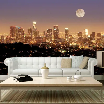 Immagine prodotto di Fotomurale - Luna sopra la città degli angeli - 400x309