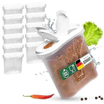 Zdjęcie produktu dla Solniczka zestaw 2 pojemniki na sól pieprz przyprawy kuchnia