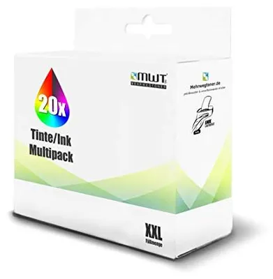 Mehrwegtoner 20x Tintenpatrone kompatibel mit Canon CLI521 + PGI520 – Produktansicht 1