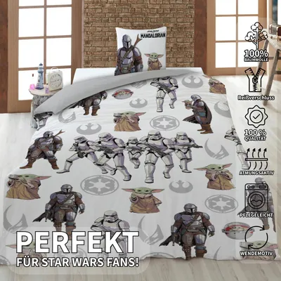 Immagine prodotto di Set di biancheria da letto reversibile Star Wars 2 pezzi 135 x 200 cm 80 x 80 cm