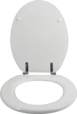 Produktbild von MSV 3700703990031, Verlängert, Harter Toilettensitz, Weiß, MDF-Platten, 365 mm, 425 mm