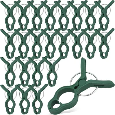 Produktbild von Pflanzenclips groß, 50 Stück, robuster Kunststoff, für Tomatenstiele