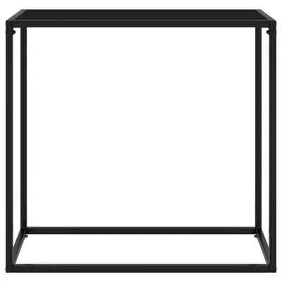 Immagine prodotto di Tavolo Consolle Nero 80x35x75 cm in Vetro Temperato