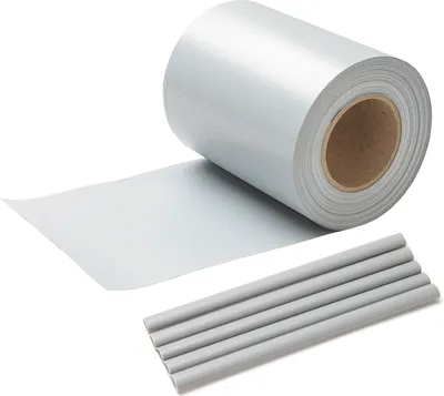 Produktbild von TolleTour Sichtschutzstreifen PVC Doppelstabmatten Windschutzstreifen 70m Hellgrau