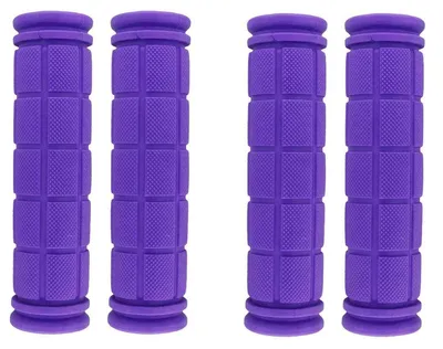 Immagine prodotto di Manopole per bicicletta - Gomma antiscivolo - 115 mm - Nero