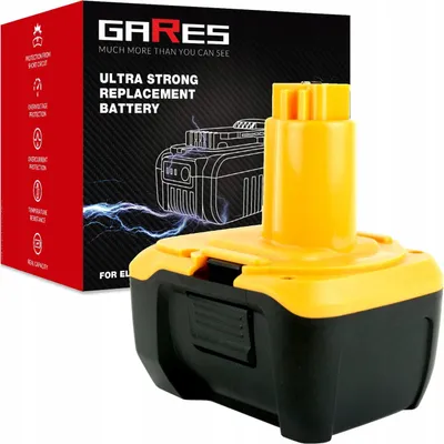 Obrázok produktu pre GARES Akumulátor Batéria pre Dewalt DC731KB DC733KA DC551KA | 14,4V 3Ah | Zosilnená séria High-Performance | Vysoký výkon | Gares