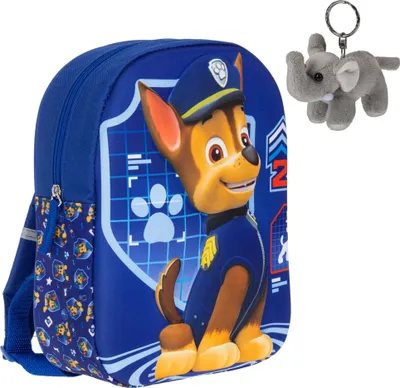 Produktbild von Kinderrucksack Jungen Kinder Rucksack Fabrizio Paw Patrol 3D EVA Kindergartenrucksack Tasche backpack ab 3 Jahre 20630-0600 3D Blau Chase + Elefant-Anhänger