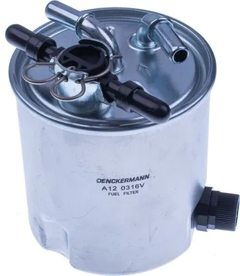 Produktbild von Kraftstofffilter DENCKERMANN A120316V für RENAULT SCÉNIC II (JM0/1) Leitungsfilter