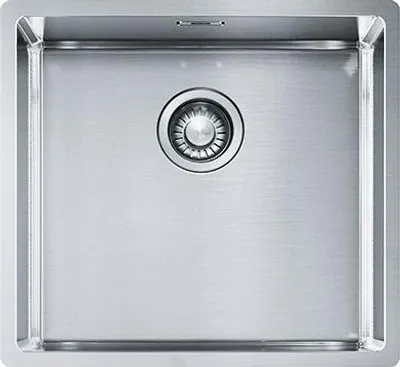 Produktbild von Franke BXX 110-45/BXX 210-45, Aufsatzwanne, Quadratisch, Edelstahl, Edelstahl, 1 Becken, Quadratisch