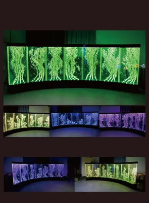 Produktbild von Wandpaneel Wasserblasen LED Wände Designer Wasser Wand Beleuchtete Trennwand Neu