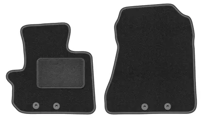 Immagine prodotto di Tappetini anteriori in moquette per Toyota iQ dal 2009 (hatchback) – 2 pezzi, grigio grafite, su misura – Wielganizator LUX