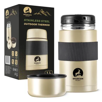 Obrázek produktu pro MOUNTAIN GOAT Obědová termoska, nerezová ocel, 1000 ml, zlatá