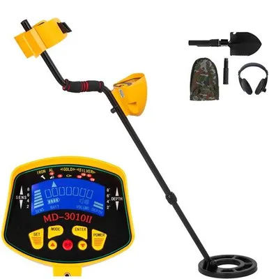 Productafbeelding van Professionele metaaldetector met verstelbare lengte van 102-130 cm, geschikt voor schatzoeken