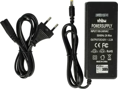 Produktbild von vhbw Ladegerät für Fahrradakkus, E-Bike - Für Akkus mit Rundstecker-Anschluss 100 W