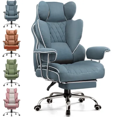 Produktbild von GTPLAYER Gaming Stuhl, Gamer Stuhl, Ergonomischer Bürostuhl mit Fußstütze verstellbare Lenden und Kopfkissen, Gaming Chair Gepolstert, Gaming Sessel