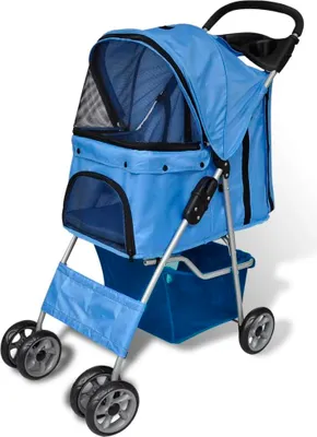 Produktbild von vidaXL Hundebuggy 15 kg Blau