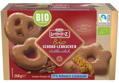 Produktbild von Lambertz Schoko-Lebkuchen Vollmilch 250g