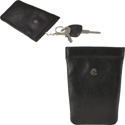 Produktbild von Esquire Schlüsselglocke Leder schwarz Schlüsseletui Schlüsseltasche Toscana 3395-48-00