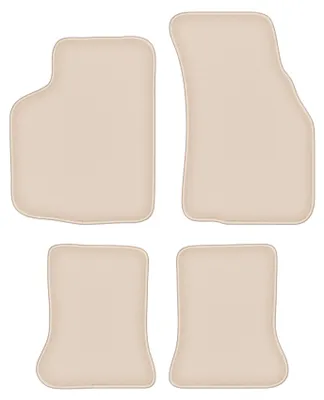 Produktbild von DURBAN Beige Velours-Fußmatten-Set für Volkswagen Golf I Cabrio (1979-1993)