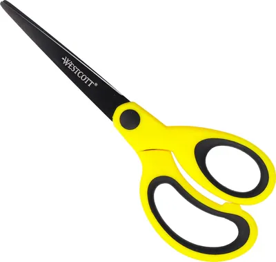 Produktbild von Softgrip-Schere NEONgelb mit schwarzen Klingen