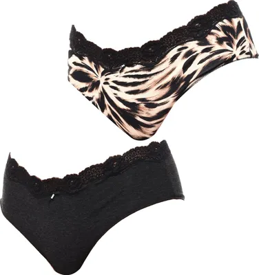 Produktbild von Janira 2er-Pack Damen-Baumwoll-Shorty-Tangas Coquettes 1031025